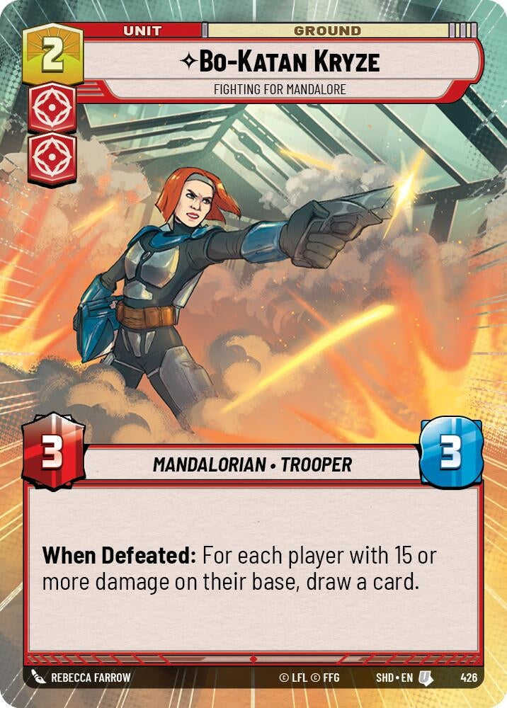 Bo-Katan Kryze - Fighting For Mandalore (Hyperspace) (426) (SHD) - Star Wars: Unlimited Single