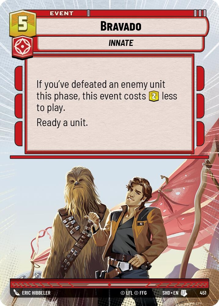 Bravado (Hyperspace) (451) (SHD) - Star Wars: Unlimited Single