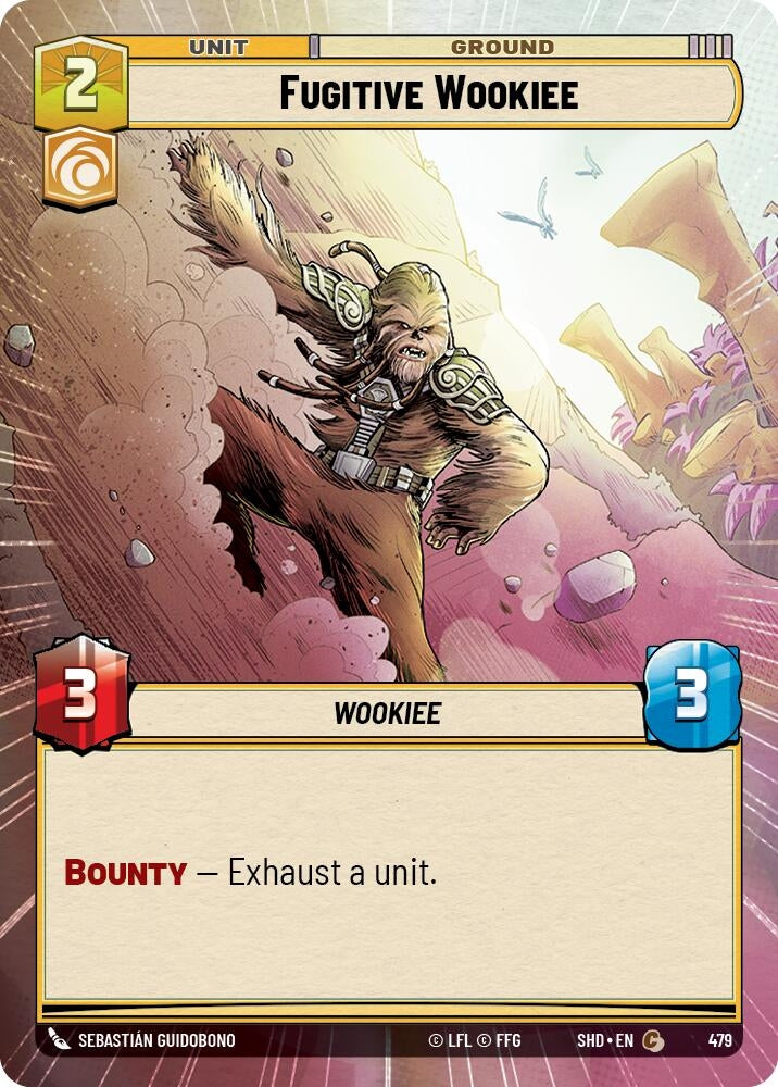 Fugitive Wookiee (Hyperspace) (479) (SHD) - Star Wars: Unlimited Single