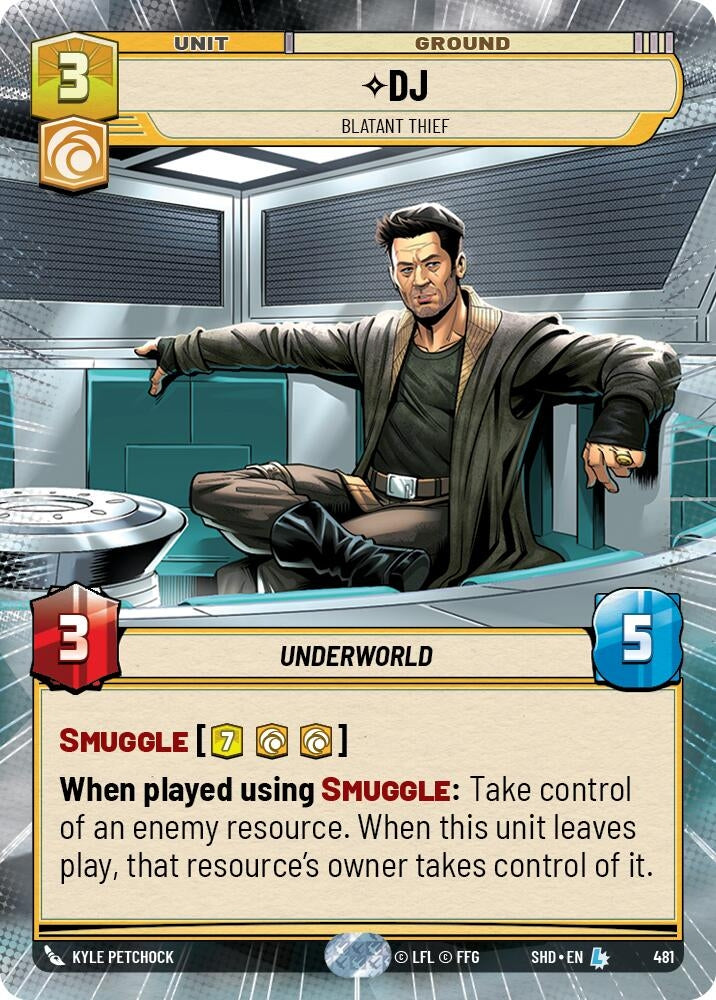 DJ - Blatant Thief (Hyperspace) (481) (SHD) - Star Wars: Unlimited Single