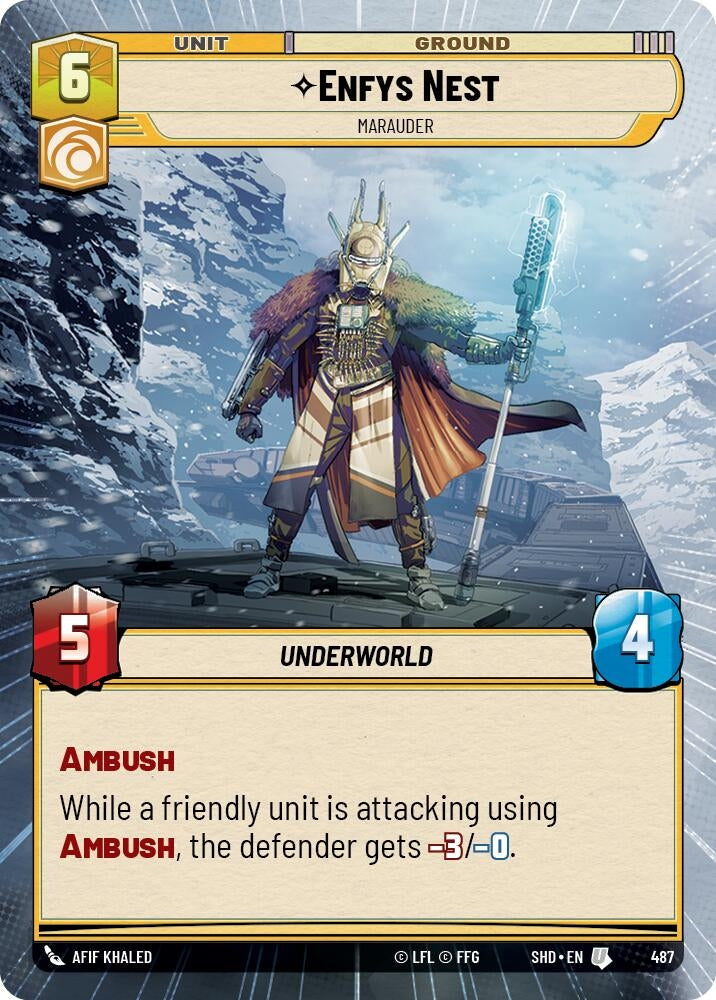 Enfys Nest - Marauder (Hyperspace) (487) (SHD) - Star Wars: Unlimited Single