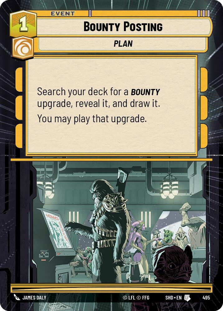 Bounty Posting (Hyperspace) (495) (SHD) - Star Wars: Unlimited Single