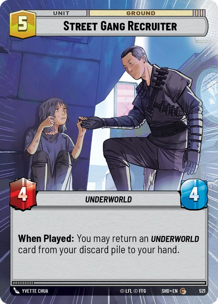 Street Gang Recruiter (Hyperspace) (521) (SHD) - Star Wars: Unlimited Single