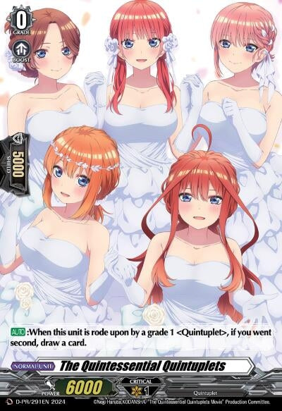 The Quintessential Quintuplets (291) [D-PR] - Cardfight Vanguard Single