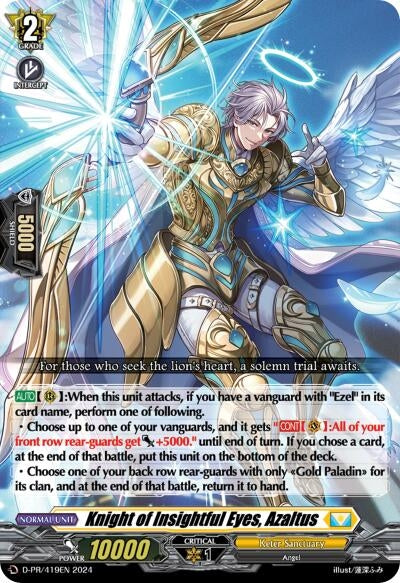 Knight of Insightful Eyes Azaltus (419) (419) [D-PR] - Cardfight Vanguard Single