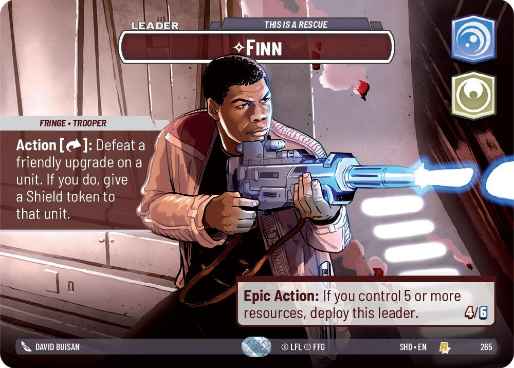 Finn - This is a Rescue (Showcase) (265) (SHD) - Star Wars: Unlimited Single
