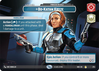 Bo-Katan Kryze - Princess in Exile (Showcase) (274) (SHD) - Star Wars: Unlimited Single