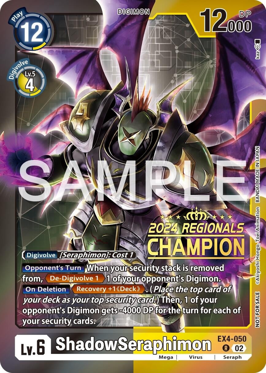 ShadowSeraphimon (2024 Regionals Champion) (4050) [EX04] - Digimon Card Game Single