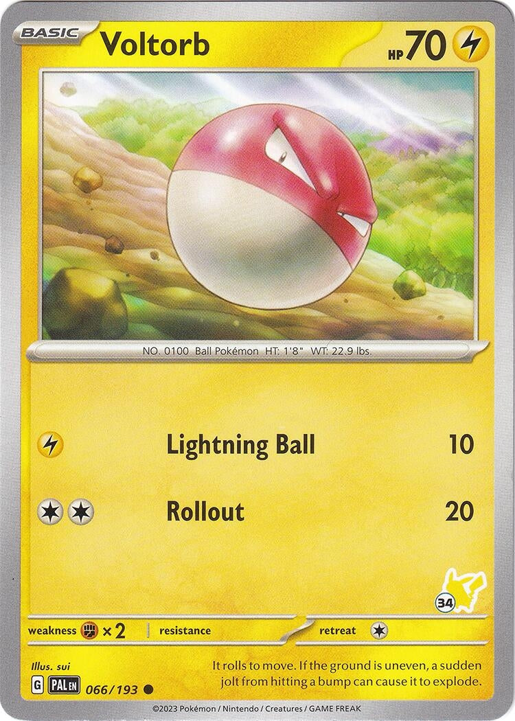 Image for Voltorb - Pikachu 34 (066/193) (Battle Academy 2024) - Pokemon