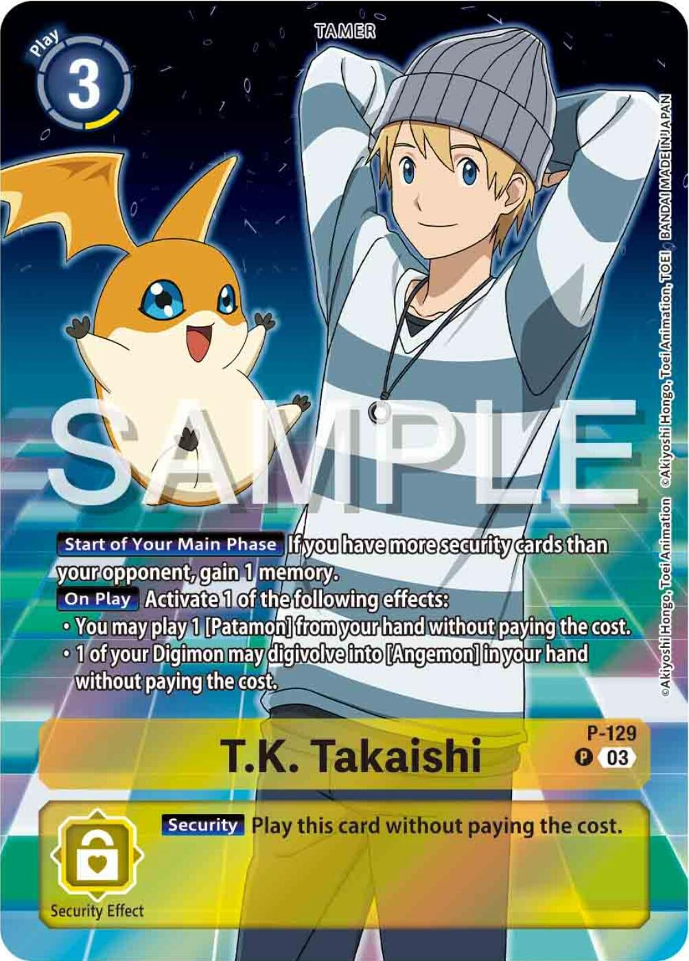 T.K. Takaishi - P-129 (Digimon Adventure 02: The Beginning Set) (129) [D-PR] - Digimon Card Game Single