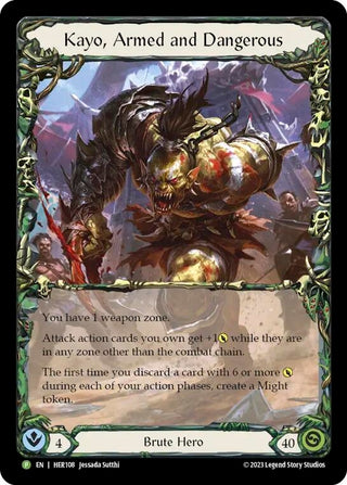 Kayo Armed and Dangerous (108) [PR] - Flesh and Blood TCG Single