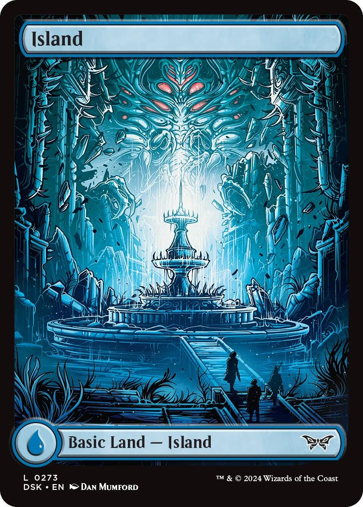 Island (273) - Full Art (273) [DSK] - MTG Single