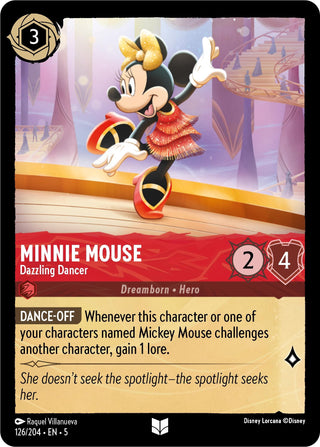 Minnie Mouse - Dazzling Dancer (126) (5) - Disney Lorcana Single