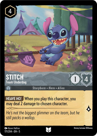Stitch - Team Underdog (171) (5) - Disney Lorcana Single