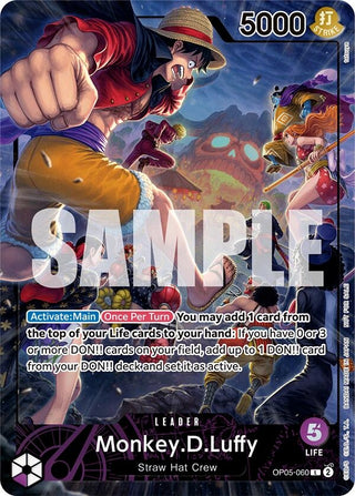 Monkey.D.Luffy (PSA Magazine) (5060) (OP05) - One Piece Card Game Single