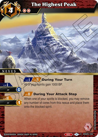 The Highest Peak (5104) [BSS05] - Battle Spirits Saga Single