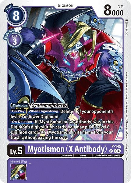 Myotismon (X Antibody) - P-145 (Store Tournament 2024 Jul. - Sep. Participation Pack) (145) [D-PR] - Digimon Card Game