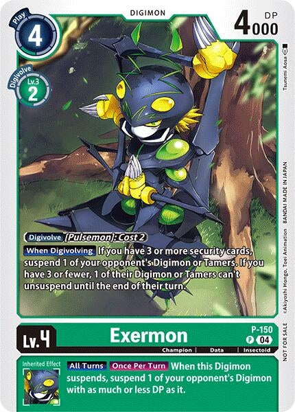 Exermon - P-150 (Store Tournament 2024 Jul. - Sep. Participation Pack) (150) [D-PR] - Digimon Card Game Single
