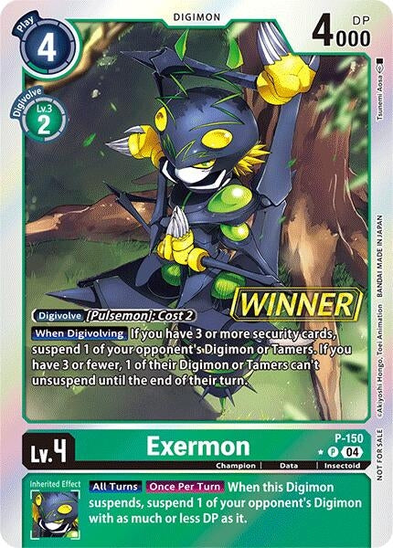 Exermon - P-150 (Store Tournament 2024 Jul. - Sep. Winner Pack) (150) [D-PR] - Digimon Card Game Single