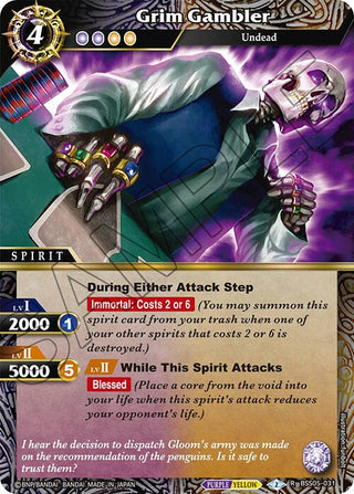 Grim Gambler (5031) [BSS05] - Battle Spirits Saga Single
