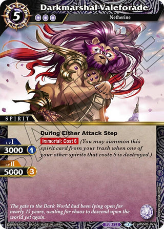 Darkmarshal Valeforade (5027) [BSS05] - Battle Spirits Saga Single