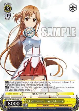 Lightning Flash Asuna (SP) (20002) [SAO/SC20] - Weiss Schwarz Single