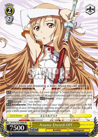 Asuna Dozed Off (20006) [SAO/SC20] - Weiss Schwarz Single