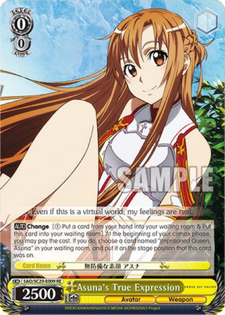 Asuna’s True Expression (20009) [SAO/SC20] - Weiss Schwarz Single