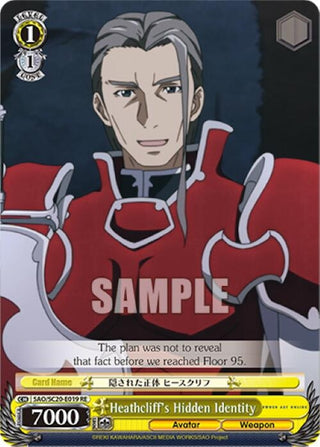 Heathcliff’s Hidden Identity (20019) [SAO/SC20] - Weiss Schwarz Single