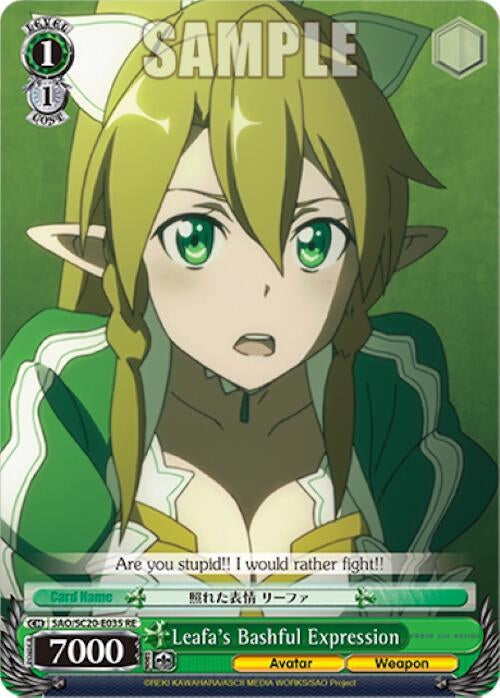 Leafa’s Bashful Expression (20035) [SAO/SC20] - Weiss Schwarz Single