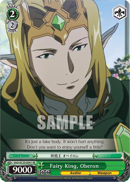 Fairy King Oberon (20041) [SAO/SC20] - Weiss Schwarz Single