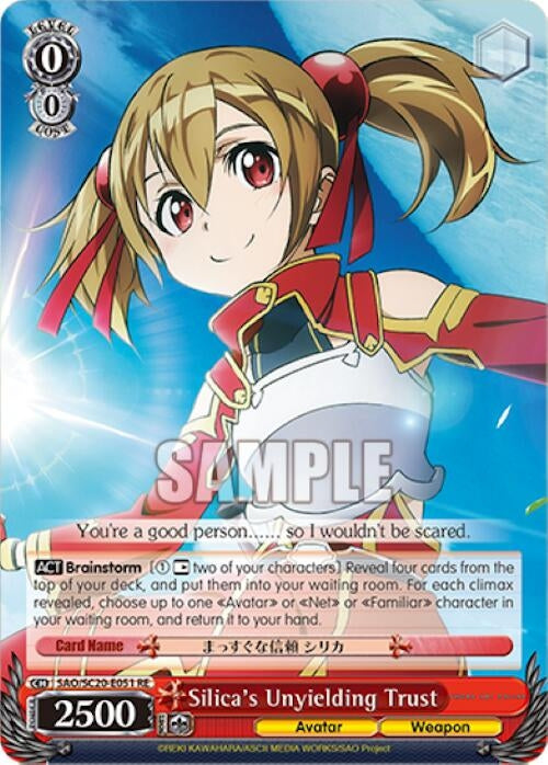 Silica’s Unyielding Trust (20051) [SAO/SC20] - Weiss Schwarz Single