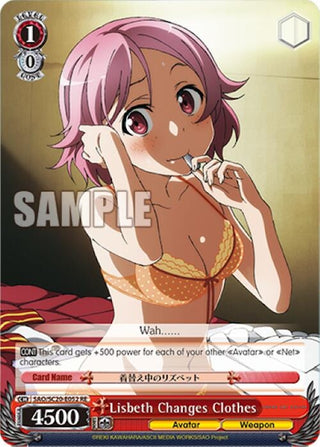 Lisbeth Changes Clothes (20052) [SAO/SC20] - Weiss Schwarz Single