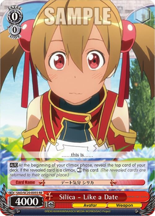 Silica - Like a Date (20055) [SAO/SC20] - Weiss Schwarz Single