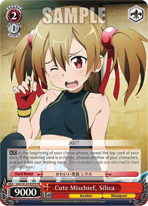 Cute Mischief Silica (20059) [SAO/SC20] - Weiss Schwarz Single