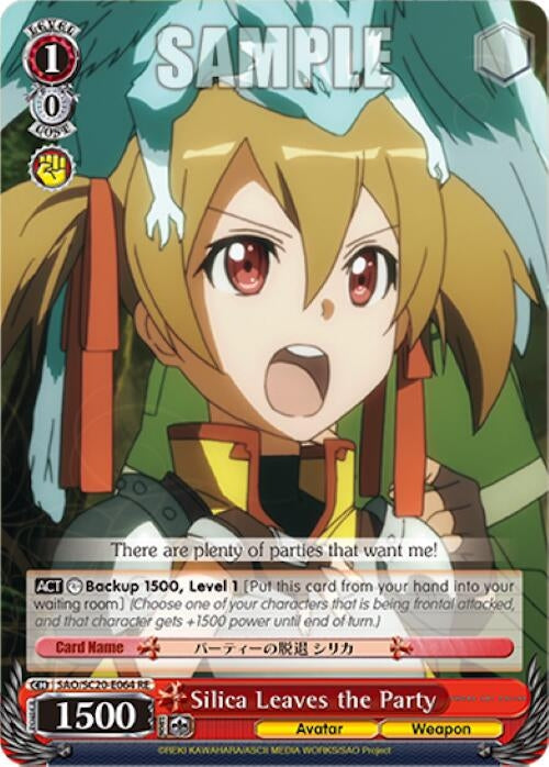 Silica Leaves the Party (20064) [SAO/SC20] - Weiss Schwarz Single