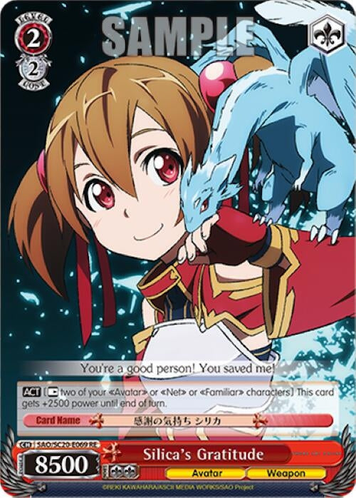 Silica’s Gratitude (20069) [SAO/SC20] - Weiss Schwarz Single