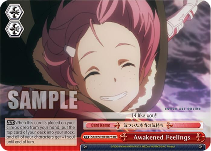 Awakened Feelings (20075) [SAO/SC20] - Weiss Schwarz Single