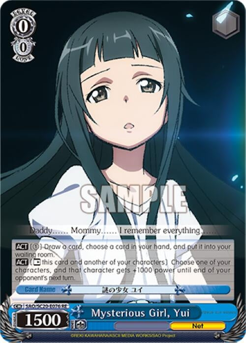 Mysterious Girl Yui (20076) [SAO/SC20] - Weiss Schwarz Single