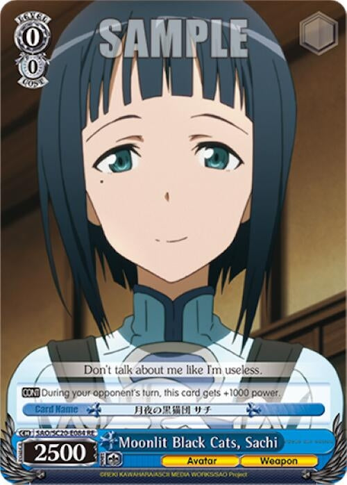 Moonlit Black Cats Sachi (20084) [SAO/SC20] - Weiss Schwarz Single
