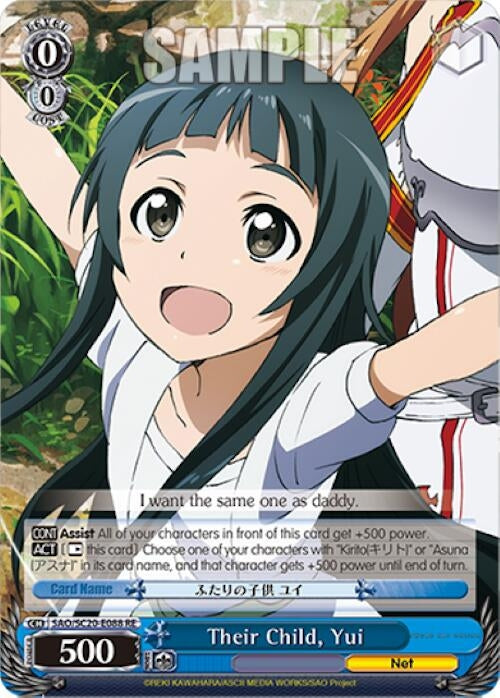 Their Child Yui (20088) [SAO/SC20] - Weiss Schwarz Single