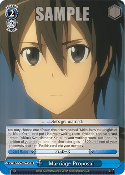 Marriage Proposal (20096) [SAO/SC20] - Weiss Schwarz Single