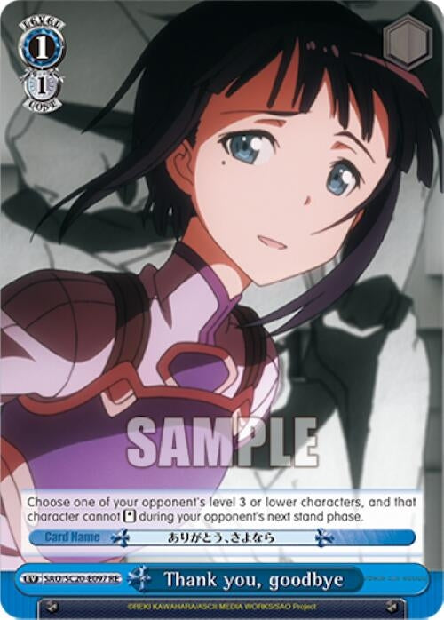 Thank you goodbye (20097) [SAO/SC20] - Weiss Schwarz Single