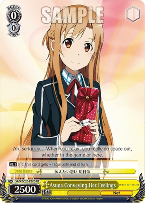 Asuna Conveying Her Feelings (2005) [SAO/SC20] - Weiss Schwarz Single