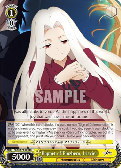 Puppet of Einzbern Irisviel (17001) [FZ/SC17] - Weiss Schwarz Single