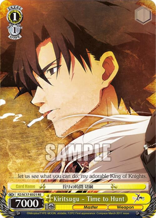 Kiritsugu - Time to Hunt (17021) [FZ/SC17] - Weiss Schwarz Single