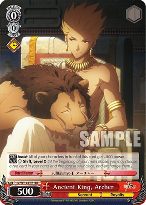Ancient King Archer (17071) [FZ/SC17] - Weiss Schwarz Single