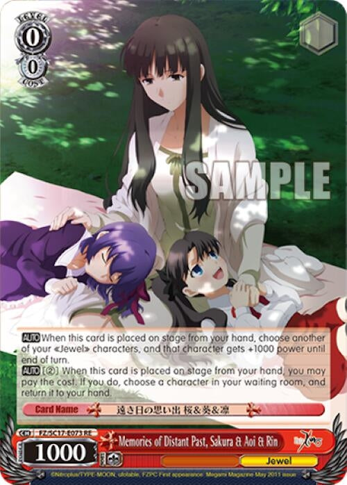 Memories of Distant Past Sakura & Aoi & Rin (17073) [FZ/SC17] - Weiss Schwarz Single