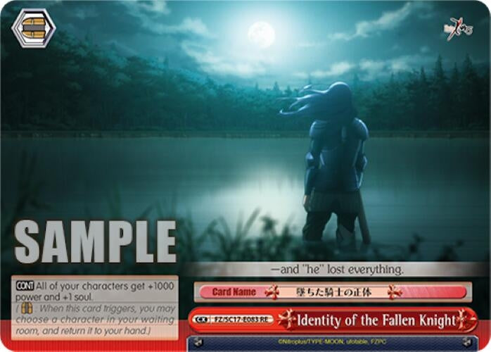 Identity of the Fallen Knight (17083) [FZ/SC17] - Weiss Schwarz Single