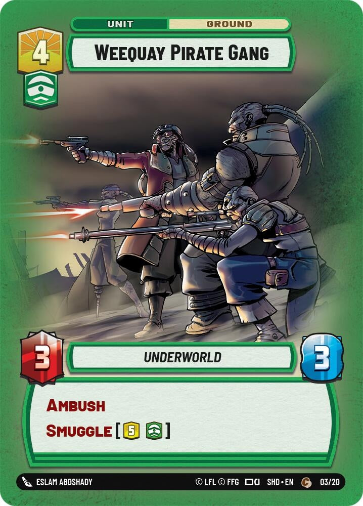Weequay Pirate Gang (3) (SHD-WPP) - Star Wars: Unlimited Single